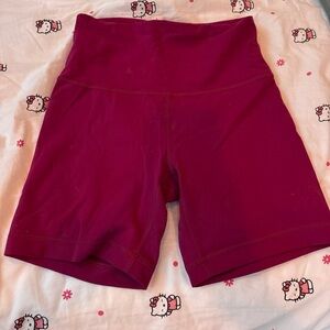 Lululemon wunder train biker shorts